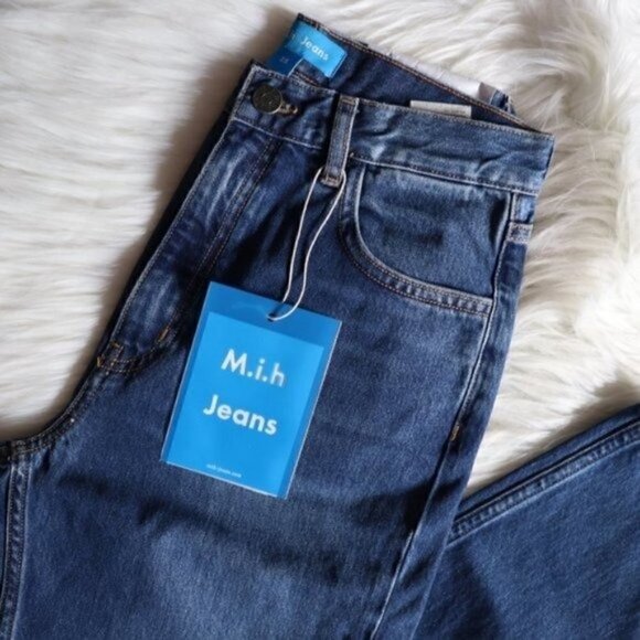 NWT Anthropologie M.i.H High Rise Vintage Style Distressed Cropped Jeans Size 25 - Picture 3 of 11